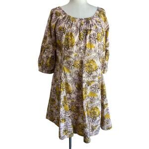 NWT Anthropologie Daily Practice Mollie Floral Tunic Dress XS Boho Cottagecore